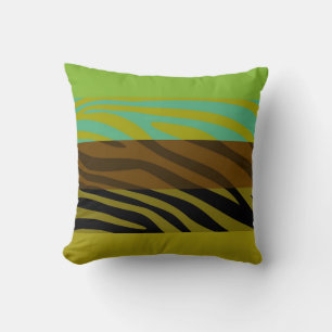 Dierenprint Huid Zebra Retro Patroon 8 Kussen
