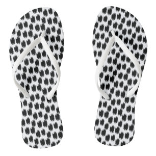 Dierenprint in zwart   Sandalen Teenslippers