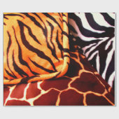 Dierenprint inpakpapier (Vlak)