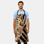 Dierenprint Keuken Schort (Gedragen)