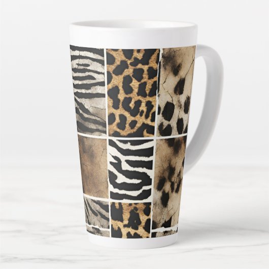 Dierenprint - Latte Mok (Rechterhoek)
