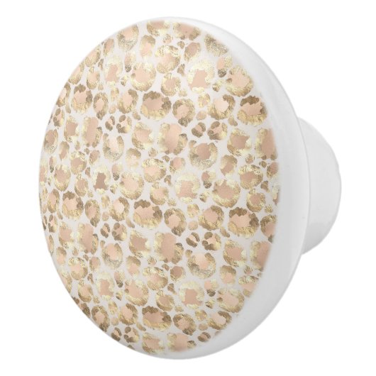 DIERENPRINT LEOPARD ABSTRACT CUSTOM KERAMISCHE KNOP (Rechts)