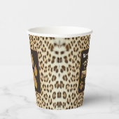 Dierenprint Leopard papieren beker (Rechts)