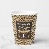 Dierenprint Leopard papieren beker (Voorkant)