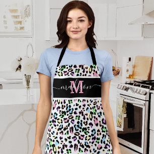 Dierenprint Luipaard Chic Monogram Schort