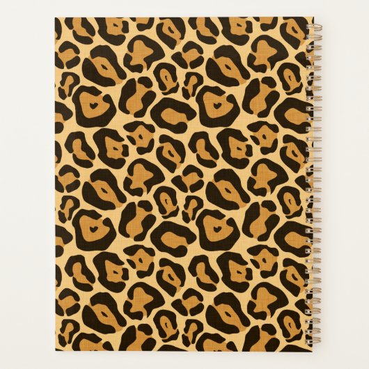 Dierenprint luipaard planner (Achterkant)