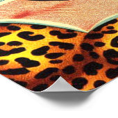 dierenprint meisje poster (Hoek)