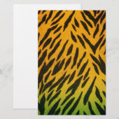 dierenprint met twee tonen briefpapier (Voorkant / Achterkant)