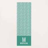 Dierenprint modern kleurrijk yogamat (Achterkant)