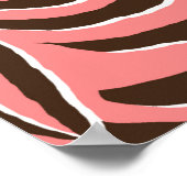 Dierenprint, naadloos zebrapatroon. poster (Hoek)
