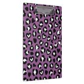 Dierenprint, Paarse luipaard, Cheetah Spots, Hart Klembord (Rechts)