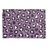 Dierenprint, Paarse luipaard, Cheetah Spots, Hart Kussensloop (Voorkant)
