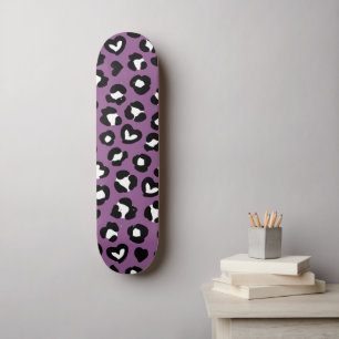 Dierenprint, Paarse luipaard, Cheetah Spots, Hart Skateboard