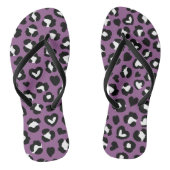 Dierenprint, Paarse luipaard, Cheetah Spots, Hart Teenslippers (Voetbed)