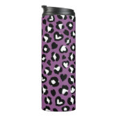 Dierenprint, Paarse luipaard, Cheetah Spots, Hart Thermosbeker (Geroteerd rechts)