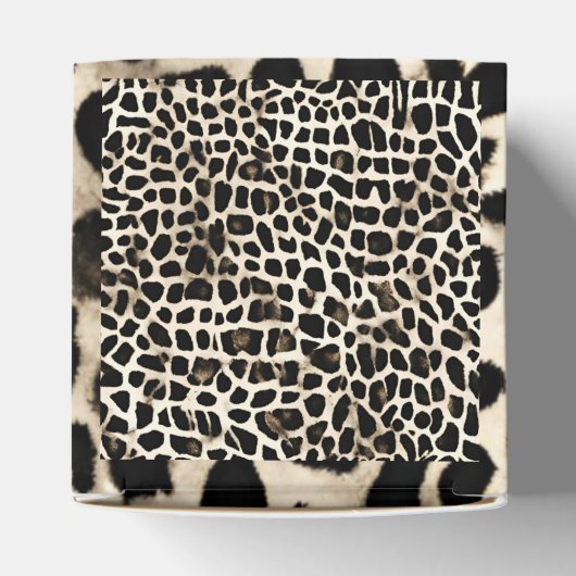 Dierenprint - Papieren gunstbox Bedankdoosjes (Bovenkant)