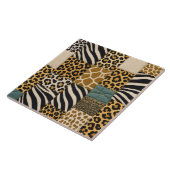 Dierenprint Patchwork Tegeltje (Zijkant)