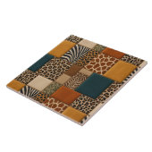 Dierenprint Patchwork Tegeltje (Zijkant)