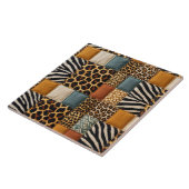 Dierenprint Patchwork Tegeltje (Zijkant)