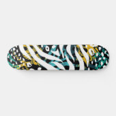 Dierenprint patroon skateboard (Horizontaal)