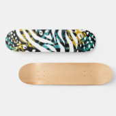Dierenprint patroon skateboard (Horizontaal)