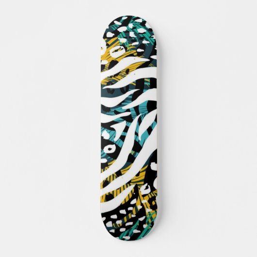 Dierenprint patroon skateboard (Voorkant)