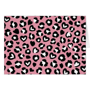 Dierenprint, roze luipaard, cheetah vlekken, harte