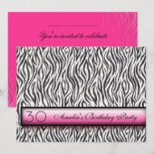 Dierenprint uitnodiging (Voorkant / Achterkant)