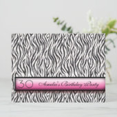 Dierenprint uitnodiging (Staand voorkant)