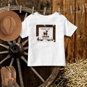 Dierenprint Veestampede Bruin Kinder Shirts