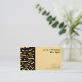 Dierenprint Wild Exotic Zebra & Cheetah Leopard Visitekaartje (Staand voorkant)