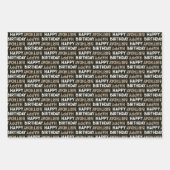 Dierenprint Zebra Verpakkingspapier Platte vellen  (Voorkant 3)