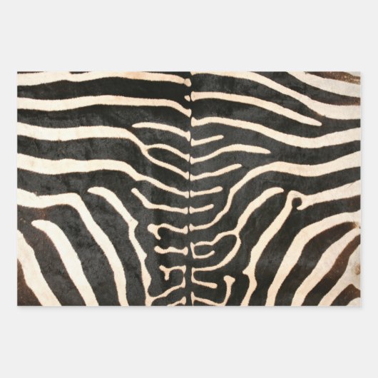 Dierenprint Zebra Verpakkingspapier Platte vellen  (Voorkant)
