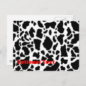 Dierenprintcow Briefkaart (Voorkant / Achterkant)