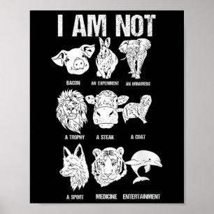 Dierenrechten Dierenbescherming Ga Vegan Poster