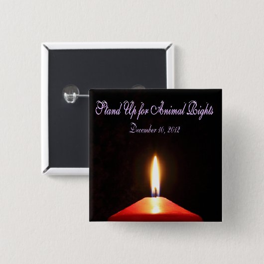 Dierenrechtendag Button (Voorkant /achterkant)