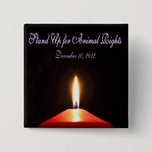 Dierenrechtendag Button (Voorkant)