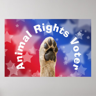 Dierenrechtenkiezer Poster