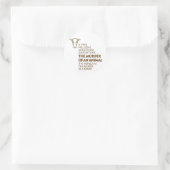 Dierenrechtenofferte Ronde Sticker (Tas)