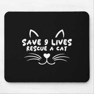 Dierenredding adopteer kat liefhebber red 9 levens muismat