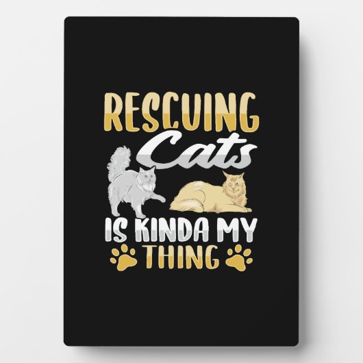 Dierenredding Kat Redding Kat Redder Fotoplaat (voorkant)