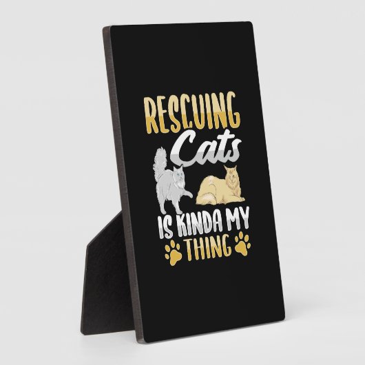 Dierenredding Kat Redding Kat Redder Fotoplaat (Zijkant)