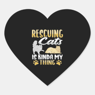 Dierenredding Kat Redding Kat Redder Hart Sticker
