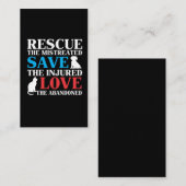 Dierenredding Red Cat Dog Vet Tech Veterinary Visitekaartje (Voorkant / Achterkant)