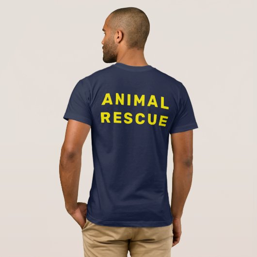 Dierenredding T-Shirt (Achterkant volledig)