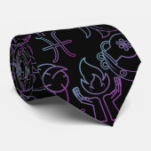 Dierenribben. Lichtgevend x4.b Stropdas (Opgerold)