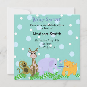 Dierenriem Baby Shower Uitnodiging