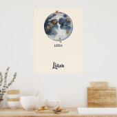 Dierenriem Hemel Gewicht Schommel Muur Kunst Poster (Keuken)