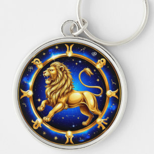Dierenriem Leeuw Embleem Sleutelhanger