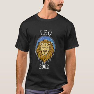 Dierenriem Leeuw Geboren in 2002 T-shirt